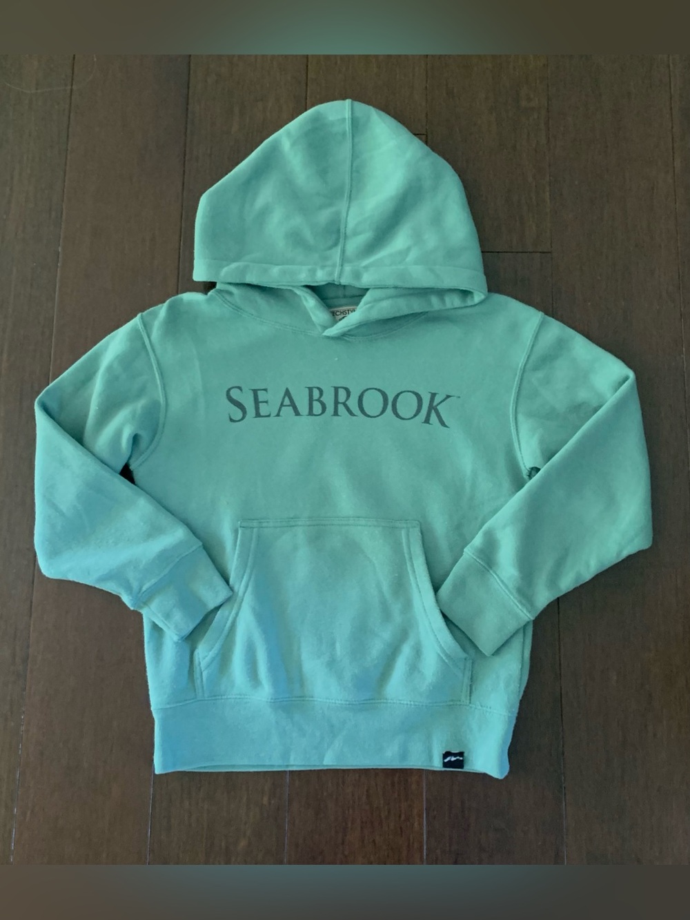 TECHSTYLES   Kids “SEABROOK” Mint Green Hoodie Sweatshirt  Size XS